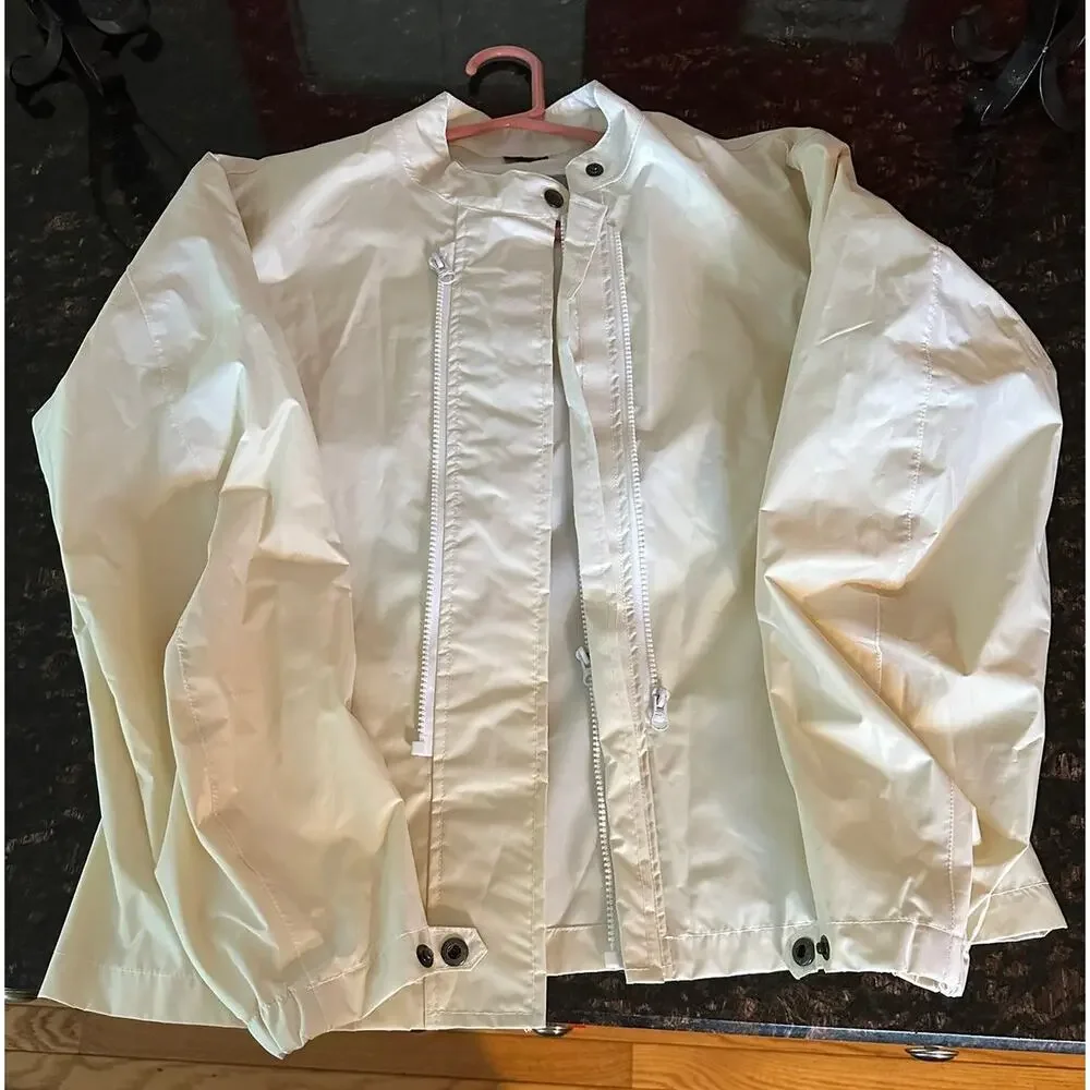 Joe Rocket Motorcycle Jacket Women Lg White/Gray Sparkly - Picture 7 of 10